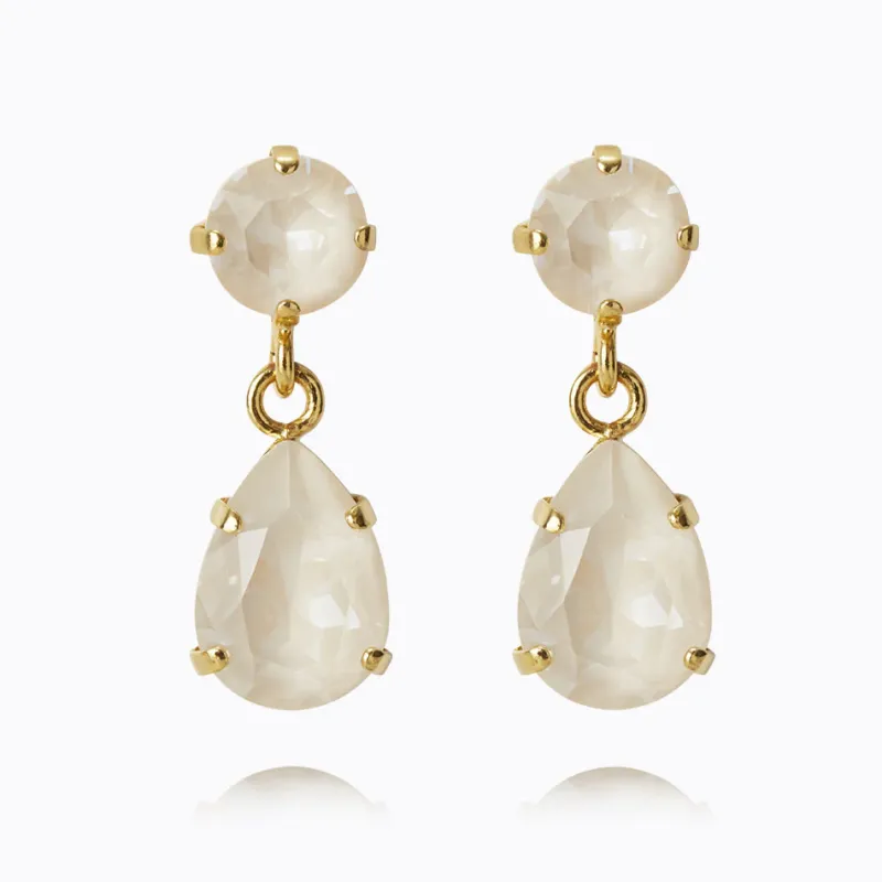 Caroline Svedbom Mini Drop Örhängen/ Linen Ignite (Guld)