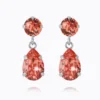 Caroline Svedbom Mini Drop Örhängen/ Rose Peach (Rhodium)