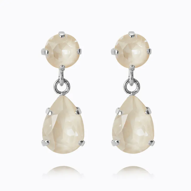 Caroline Svedbom Mini Drop Örhängen/ Linen Ignite (Rhodium)