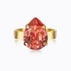 Caroline Svedbom Mini Drop Ring / Rose Peach (Guld)