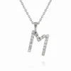 Caroline Svedbom Mini Letter M Halsband (Rhodium)