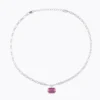 Caroline Svedbom Mini Lydia Halsband, Dark Rose – Rhodium
