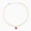 Caroline Svedbom Mini Lydia Halsband, Dark Rose – Guld