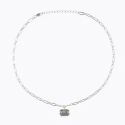 Caroline Svedbom Mini Lydia Halsband, Black Diamond – Rhodium