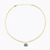 Caroline Svedbom Mini Lydia Halsband, Black Diamond – Guld