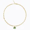 Caroline Svedbom Mini Lydia Halsband / Peridot (Guld)