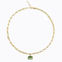 Caroline Svedbom Mini Lydia Halsband / Peridot (Guld)