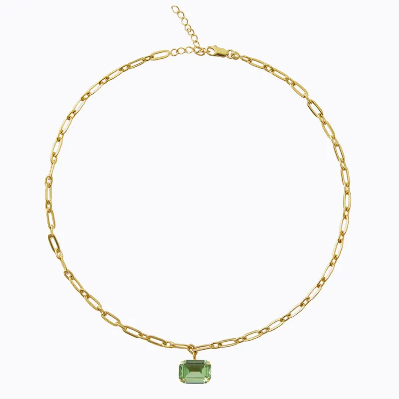Caroline Svedbom Mini Lydia Halsband / Peridot (Guld)