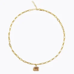 Caroline Svedbom Mini Lydia Halsband / Golden Shadow (Guld)