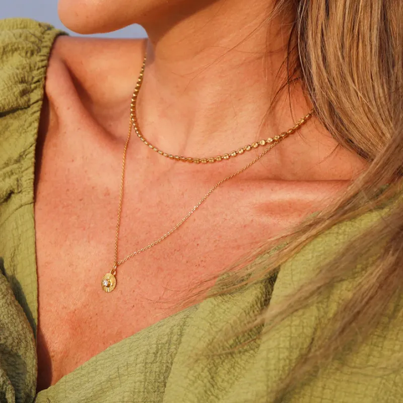Caroline Svedbom Mini Odessa Halsband/ Crystal (Guld)