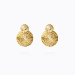 Caroline Svedbom Mini Odessa Örhängen/ Crystal (Guld)