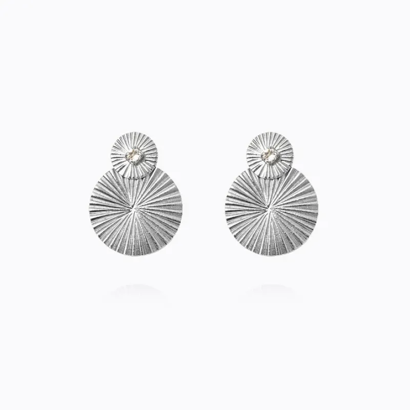 Caroline Svedbom Mini Odessa Örhängen/ Crystal (Rhodium)