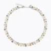 Caroline Svedbom Mini Pomona Halsband, Black Golden Combo – Rhodium
