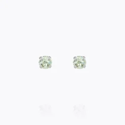 Caroline Svedbom Mini Stud Örhängen/ Chrysolite (Rhodium)