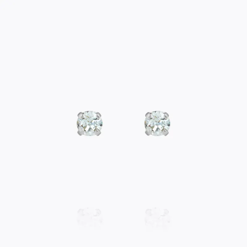 Caroline Svedbom Mini Stud Örhängen/ Light Azore (Rhodium)