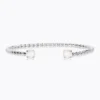 Caroline Svedbom Armband Caroline Svedbom Mini Twisted Armband / Electric White (Rhodium)