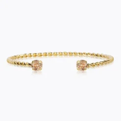 Caroline Svedbom Armband Caroline Svedbom Mini Twisted Armband/ Golden Shadow (Guld)