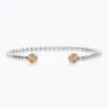Caroline Svedbom Armband Caroline Svedbom Mini Twisted Armband/ Golden Shadow (Rhodium)