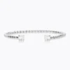 Caroline Svedbom Armband Caroline Svedbom Mini Twisted Armband/ Pearl (Rhodium)