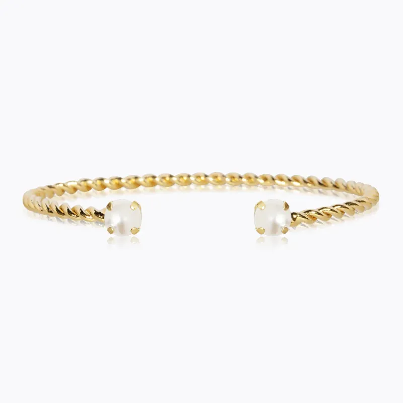 Caroline Svedbom Armband Caroline Svedbom Mini Twisted Armband/ Pearl (Guld)