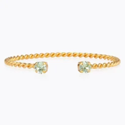Caroline Svedbom Armband Caroline Svedbom Mini Twisted Armband/ Chrysolite (Guld)