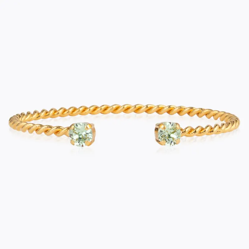 Caroline Svedbom Armband Caroline Svedbom Mini Twisted Armband/ Chrysolite (Guld)