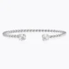 Caroline Svedbom Armband Caroline Svedbom Mini Twisted Armband/ Crystal (Rhodium)