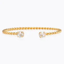 Caroline Svedbom Armband Caroline Svedbom Mini Twisted Armband/ Crystal (Guld)