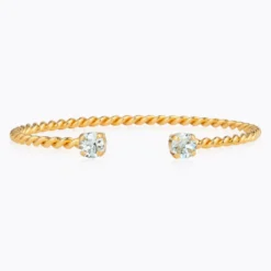 Caroline Svedbom Armband Caroline Svedbom Mini Twisted Armband/ Light Azore (Guld)