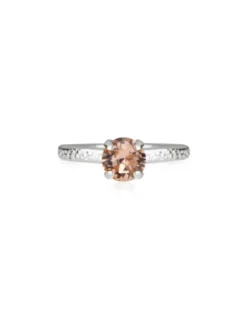 Caroline Svedbom Natti Ring / Light Peach (Rhodium)