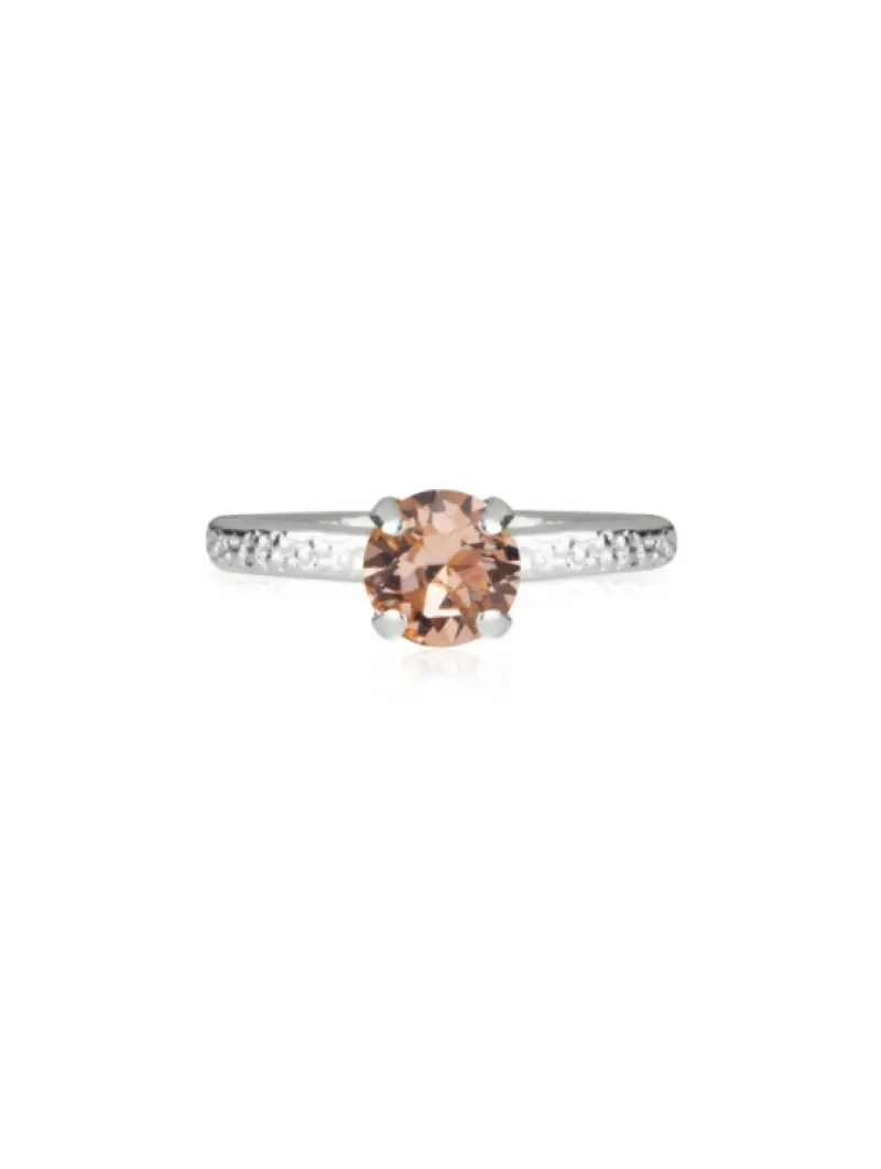 Caroline Svedbom Natti Ring / Light Peach (Rhodium)