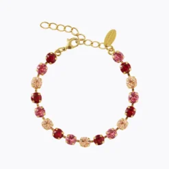 Caroline Svedbom Armband Caroline Svedbom Nicola Armband / Scarlet Combo (Guld)