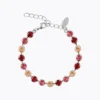 Caroline Svedbom Armband Caroline Svedbom Nicola Armband / Scarlet Combo (Rhodium)