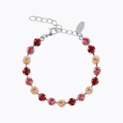 Caroline Svedbom Armband Caroline Svedbom Nicola Armband / Scarlet Combo (Rhodium)