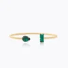 Caroline Svedbom Armband Caroline Svedbom Noelle Armband / Emerald – Guld