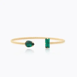 Caroline Svedbom Armband Caroline Svedbom Noelle Armband / Emerald – Guld