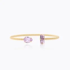 Caroline Svedbom Armband Caroline Svedbom Noelle Armband / Violet – Guld
