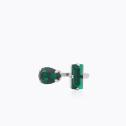 Caroline Svedbom Ringar Caroline Svedbom Noelle Ring / Emerald – Rhodium