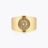 Caroline Svedbom Odessa Ring / Crystal (Guld)