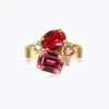 Caroline Svedbom Petite Carolina Ring / Scarlet Combo (Guld)