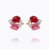 Caroline Svedbom Petite Carolina Örhängen / Scarlet Combo (Rhodium)