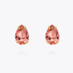Caroline Svedbom Petite Drop Stud Örhängen / Rose Peach (Guld)