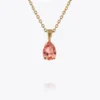 Caroline Svedbom Petite Drop Halsband / Rose Peach (Guld)