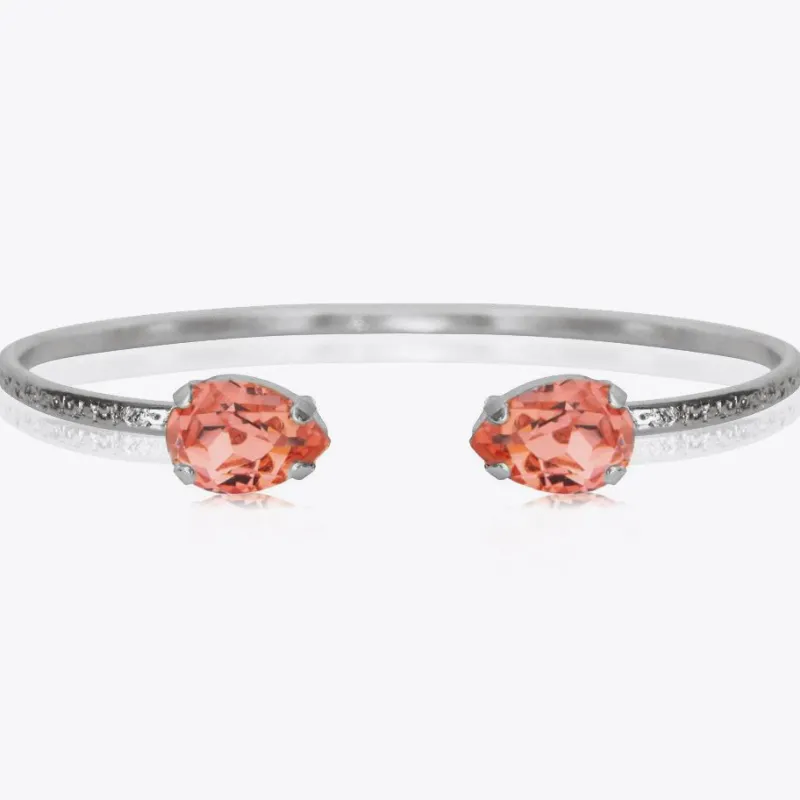 Caroline Svedbom Armband Caroline Svedbom Petite Drop Armband Rhodium / Rose Peach