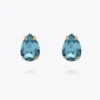 Caroline Svedbom Petite Drop Stud Örhängen / Aquamarine (Guld)