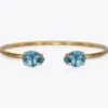 Caroline Svedbom Armband Caroline Svedbom Petite Drop Armband Guld / Aquamarine
