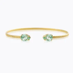 Caroline Svedbom Armband Caroline Svedbom Petite Drop Armband / Chrysolite (Guld)