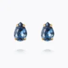 Caroline Svedbom Petite Drop Örhängen, Denim Blue -Guld