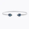 Caroline Svedbom Armband Caroline Svedbom Petite Drop Armband, Denim Blue – Rhodium
