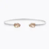 Caroline Svedbom Armband Caroline Svedbom Petite Drop Armband / Light Silk (Rhodium)